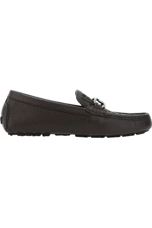 Fendi Buty, Mężczyzna, brązowy, 40 EU, Brązowe skórzane loafersy Aw 24