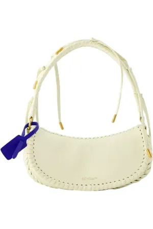 OFF-WHITE Torebki, Kobieta, Beżowy, ONE SIZE, Skóra, Skórzana Torba na Ramię