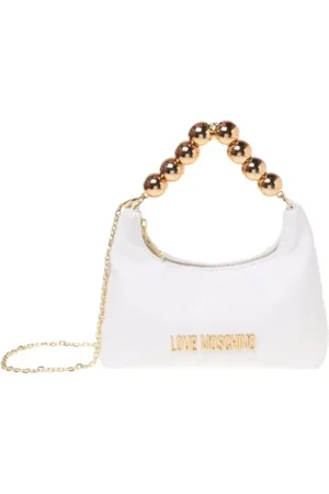 Moschino Torebki, Kobieta, Biały, ONE SIZE, Biała Torebka z Rączką na Ramię