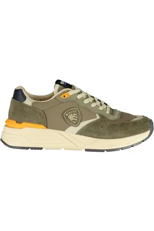 Blauer Buty, Mężczyzna, Zielony, 40 EU, Len, Zielone Sportowe Buty na Sznurowadła