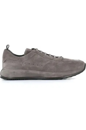 Officine creative Buty, Mężczyzna, Szary, 41 EU, Zamsz, Ciemnoszare zamszowe sneakersy