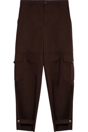 Moschino Spodnie, Kobieta, brązowy, S, Luźne Spodnie Baggy