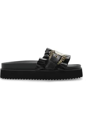 VERSACE Buty, Kobieta, Czarny, 36 EU, Klapki na platformie