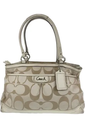 Coach Pre-owned, Kobieta, Beżowy, ONE SIZE, Pre-owned Canvas handbags