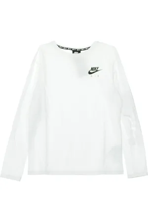 Nike Koszulki, Kobieta, Biały, L, Long Sleeve Air Top