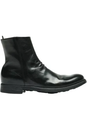 Officine creative Buty, Mężczyzna, Czarny, 40 EU, Skóra, Skórzane botki Chelsea Chronicle
