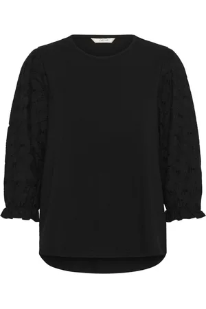 Cream Bluzki, Kobieta, Czarny, XS, Pitch T-Shirt Top