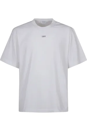 OFF-WHITE Koszulki, Mężczyzna, Biały, M, Bawełna, Vibe Arrow Skate Tee