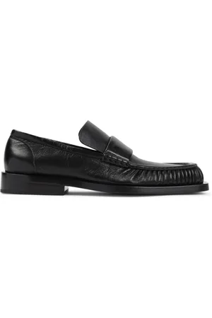 Jil Sander Buty, Mężczyzna, Czarny, 45 EU, Skóra, Czarne Mokasyny Buty Luksusowa Skóra
