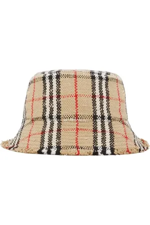 Burberry Akcesoria, Kobieta, Wielobarwność, S, Tartan Bucket Hat