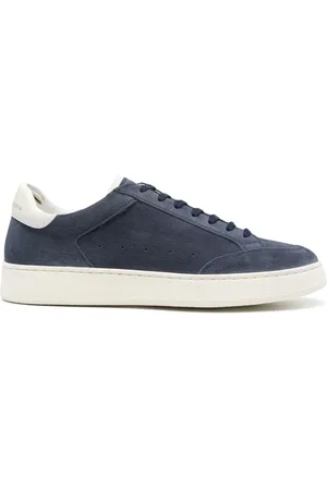 Officine creative Buty, Mężczyzna, Niebieski, 43 EU, Skóra, Sneakersy The Dime