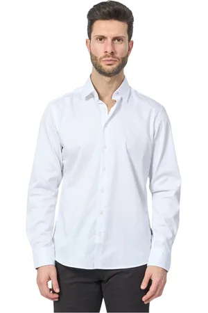 Bugatti Koszule, Mężczyzna, Biały, 3XL, Biała Koszula z Guzikami