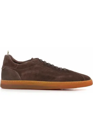 Officine creative Buty, Mężczyzna, brązowy, 41 1/2 EU, Zamsz, Miękkie Zamszowe Sneakersy