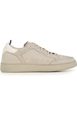 Officine creative Buty, Mężczyzna, Szary, 40 EU, Skóra, Jasnoszare sneakersy z nubuku