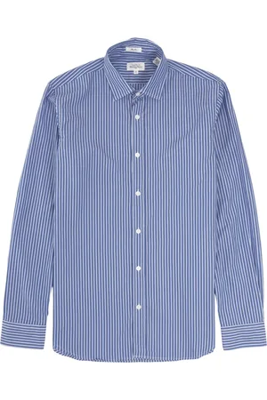 HARTFORD Koszule, Mężczyzna, Niebieski, L, Ivy Stripe Slim-Fit Koszula