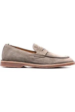 Officine creative Buty, Mężczyzna, Beżowy, 41 EU, Skóra, Stylowe skórzane mokasyny