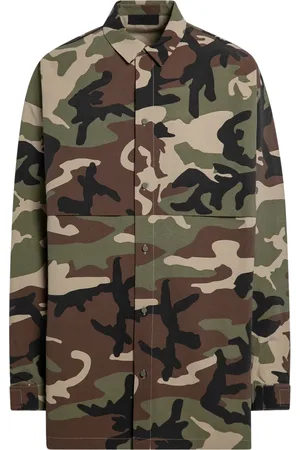 FEAR OF GOD Kurtki, Mężczyzna, brązowy, M, Nylon, Lekka Kurtka Essentials