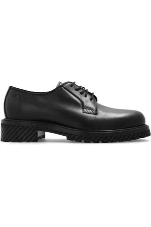 OFF-WHITE Buty, Mężczyzna, Czarny, 42 EU, Skóra, Skórzane derby