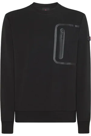 Peuterey Bluzy, Mężczyzna, Czarny, L, Bluza z kieszenią z przodu