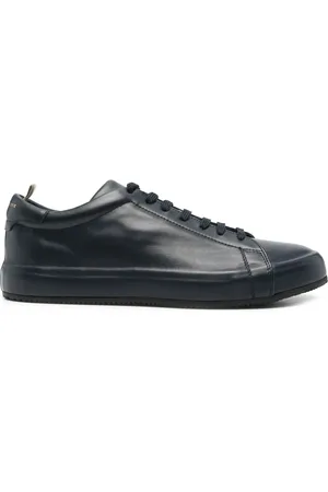 Officine creative Buty, Mężczyzna, Niebieski, 44 EU, Skóra, Skórzane Sneakersy