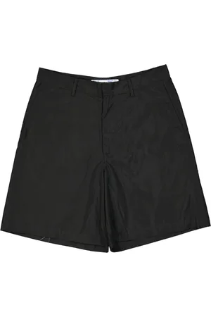 OFF-WHITE Szorty, Mężczyzna, Czarny, M, Poliester, Szorty Casualowe z Kieszeniami i Zamkiem