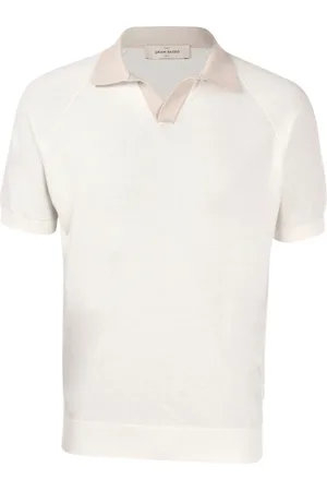 Gran Sasso Koszulki, Mężczyzna, Beżowy, XL, Ecru Polo Shirt