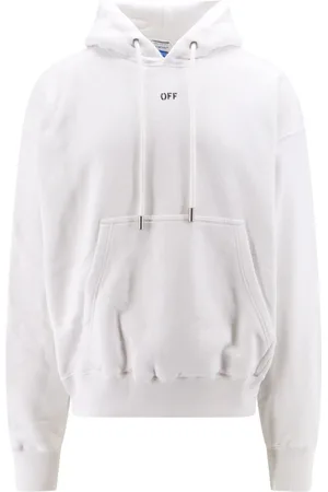 OFF-WHITE Bluzy, Mężczyzna, Biały, M, Bawełna, Bawełniana bluza Skate z nadrukiem Off
