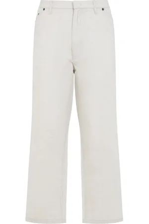 Prada Spodnie, Mężczyzna, Biały, S, Neutralne Spodnie Ss 25 Stylowy Mieszanka
