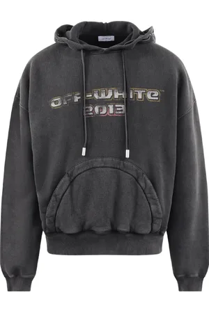 OFF-WHITE Bluzy, Mężczyzna, Czarny, S, Bawełna, Digit Bacchus Hoodie