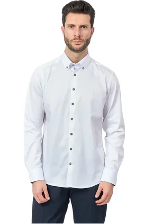 Bugatti Koszule, Mężczyzna, Biały, 2XL, Biała Koszula z Długim Rękawem Regular Fit