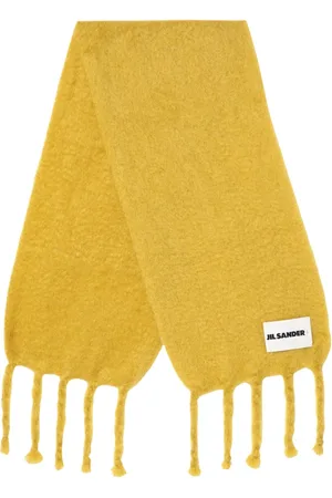 Jil Sander Akcesoria, Kobieta, Żółty, ONE SIZE, Wełna, Stylowy Szal na Wszystkie Okazje