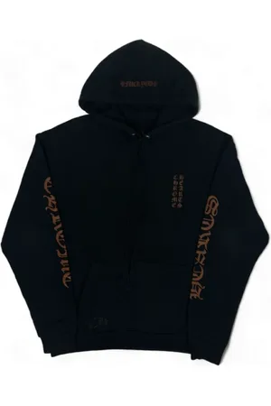 CHROME HEARTS Bluzy, Mężczyzna, Niebieski, M, Czarno Brązowy Bluza z Logo