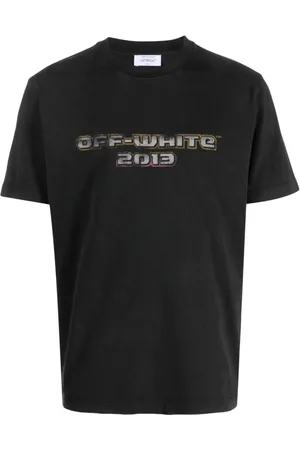OFF-WHITE Koszulki, Mężczyzna, Czarny, S, Bawełna, Koszulka Digit Bacchus