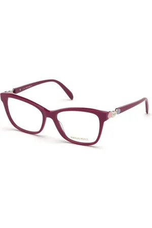 Emilio Pucci Akcesoria, Kobieta, Czerwony, ONE SIZE, Czerwone Okulary z Acetatową Ramą