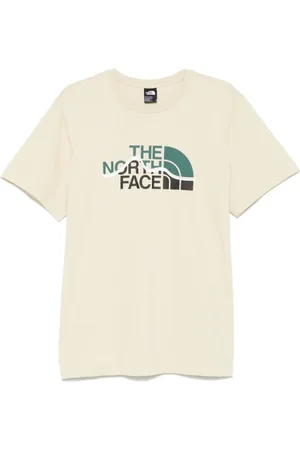 The North Face Koszulki, Mężczyzna, Beżowy, S, Logo Print Crew Neck T-shirt