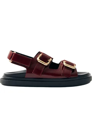 ALOHAS Buty, Kobieta, Czerwony, 38 EU, Harper Skórzane Sandały