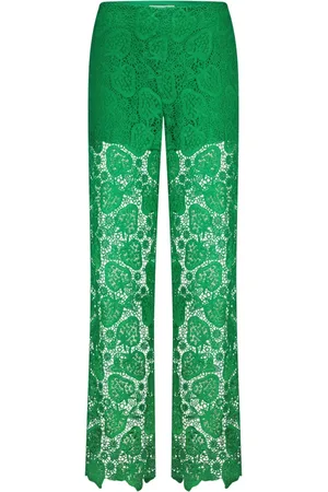 Fabienne Chapot Spodnie, Kobieta, Zielony, XL, Mora Trousers