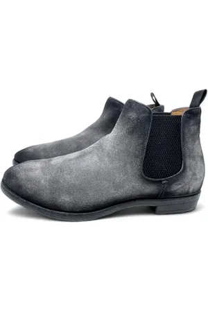 Officine creative Buty, Mężczyzna, Szary, 43 EU, Skóra, Chelsea Botki Aero Cachemire Grey