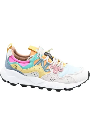 Flower Mountain Buty, Kobieta, Wielobarwność, 39 EU, Zamsz, Różowo-fioletowe Buty na Sznurowadła