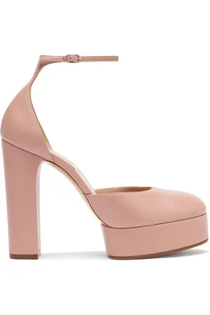 Casadei Buty, Kobieta, Różowy, 37 EU, Skóra, Betty Slingback Skórzane Czółenka na Platformie