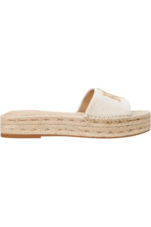 Ralph Lauren Buty, Kobieta, Beżowy, 41 EU, Bawełna, Cholewka: 100% Bawełna / Podeszwa: 100% Guma / Wyściółka: 100% Skóra Owcza