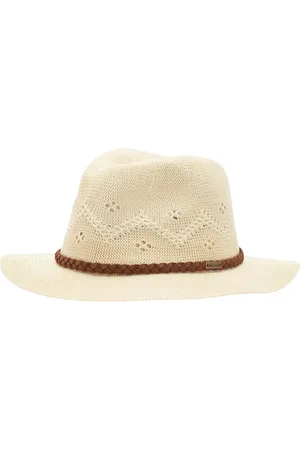Barbour Akcesoria, Kobieta, Beżowy, S, Białe Stylowe Czapki