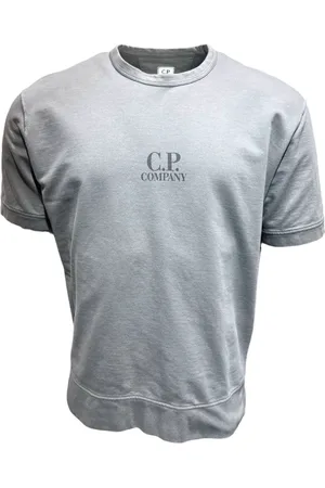 C.P. Company Koszulki, Mężczyzna, Niebieski, 2XL, Dymiona perła ciężki T-shirt