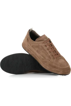 Officine creative Buty, Mężczyzna, Beżowy, 43 EU, Zamsz, Sneakersy z zamszu