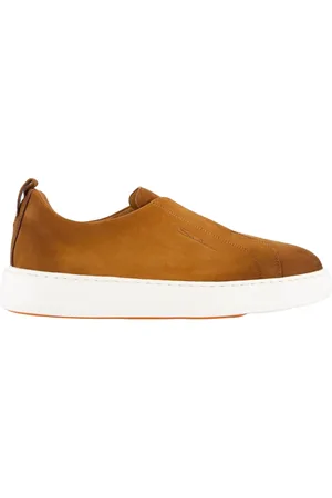 santoni Buty, Mężczyzna, brązowy, 40 EU, Nubukowe Sneakersy dla Mężczyzn