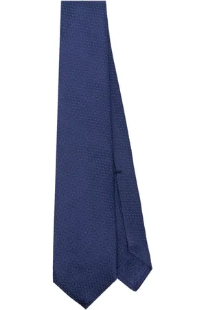 BARBA Akcesoria, Mężczyzna, Niebieski, ONE SIZE, Niebieski Jedwabny Krawat z Dżetem