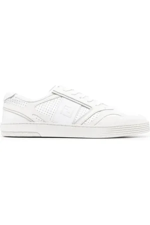 Fendi Buty, Mężczyzna, Biały, 40 EU, Białe Sneakersy z Ghiac Style