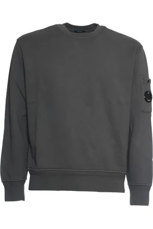 C.P. Company Bluzy, Mężczyzna, Szary, XL, Diagonal Fleece Crew Neck Sweatshirt