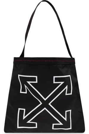 OFF-WHITE Torebki, Mężczyzna, Czarny, ONE SIZE, Skóra, Torba Shopper