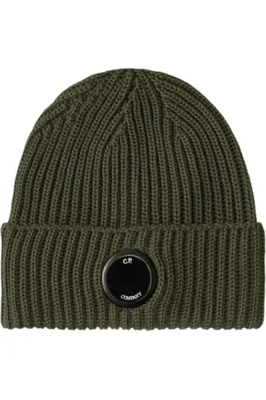 C.P. Company Akcesoria, Mężczyzna, Zielony, ONE SIZE, Len, Czapka Lens Beanie